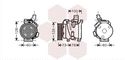 VAN WEZEL Компрессор, кондиционер 5300K451